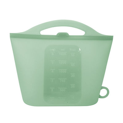 1500ml ফল পুনঃব্যবহারযোগ্য সিলিকন ফুড স্টোরেজ ব্যাগ টেকসই বহু রঙ