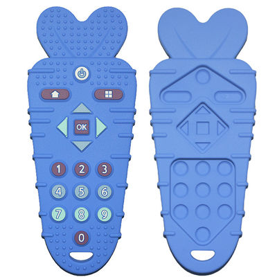 টেকসই সিলিকন শিশুর Teether কাস্টম রঙ নরম টিভি রিমোট Teether